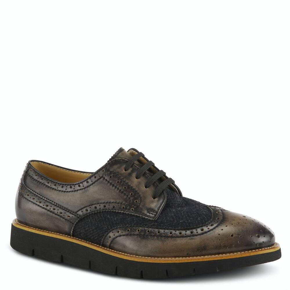 NEW L'ARTISTE men's beaufort oxford shoes in black multi